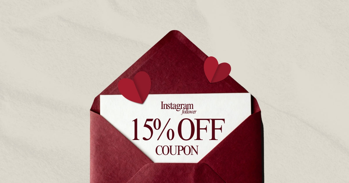 15%OFFクーポンプレゼント | Instagramフォロワー感謝キャンペーン