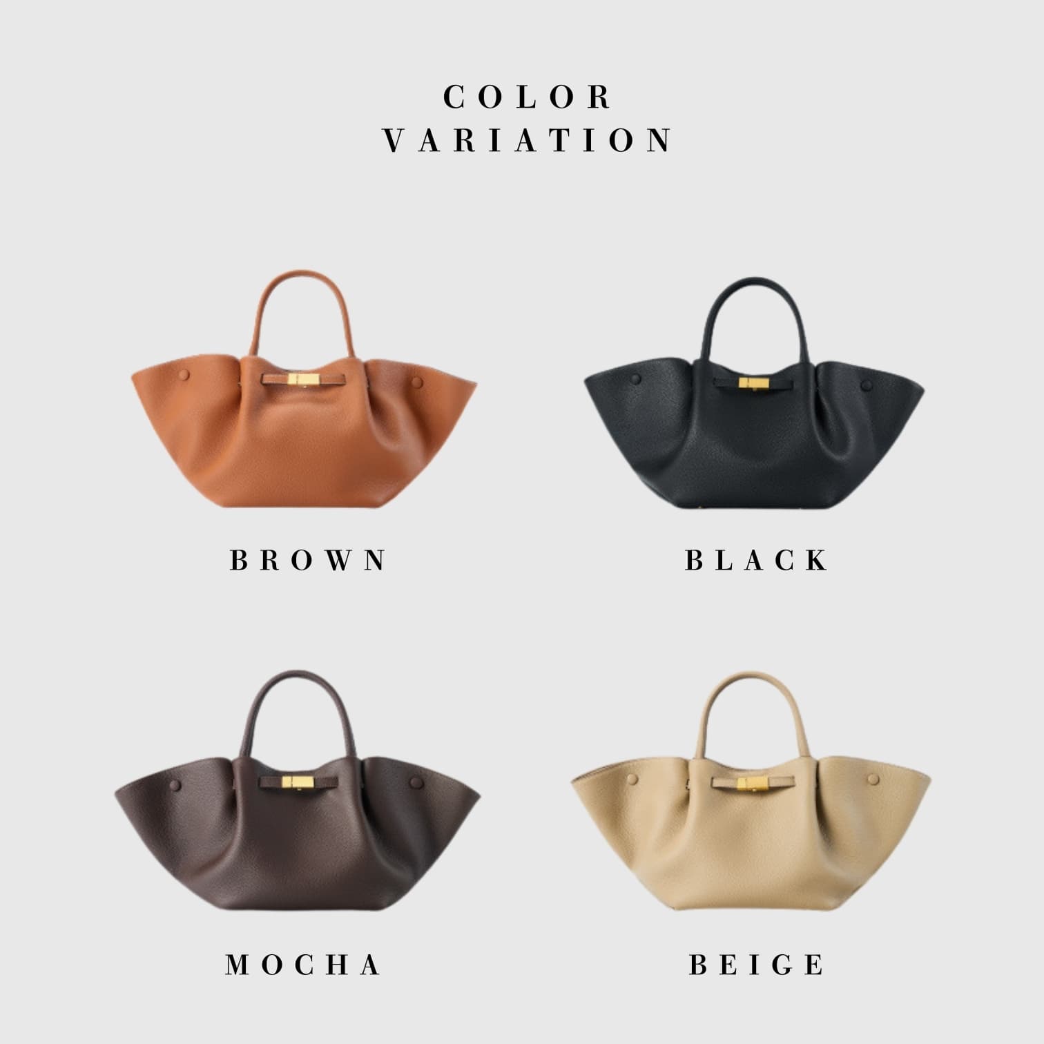 474 本革フロントベルトタックバッグ ブラウン&ブラック&モカ&ベージュ|A4対応×上質レザー