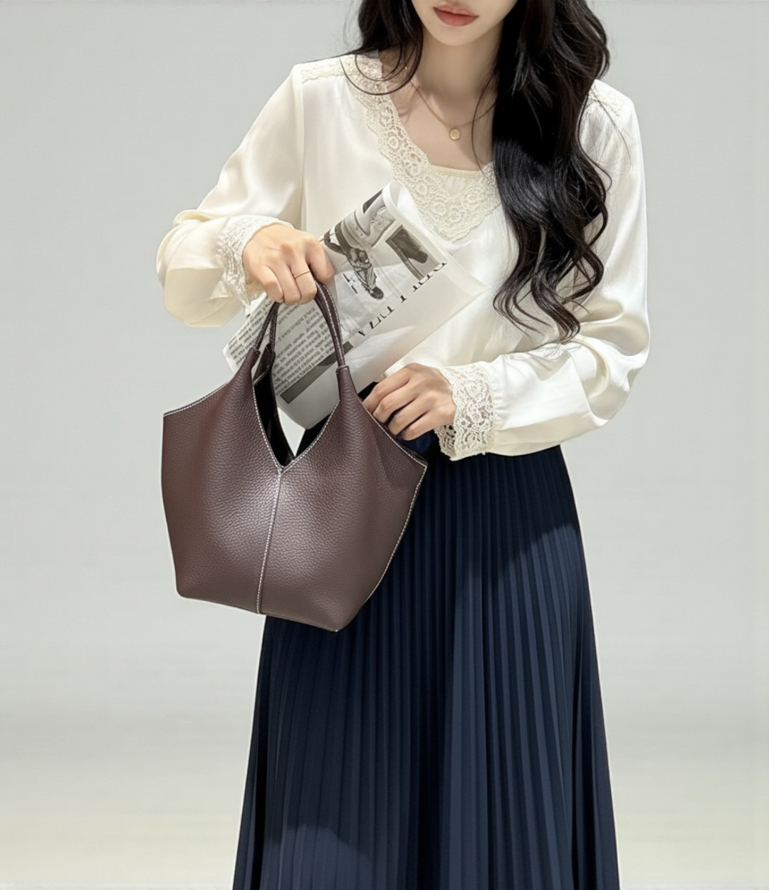 本革ショッパートートバッグ|MOCHA | 上質レザー×軽量×2WAY|即納・返品無料【LUVILIA公式】