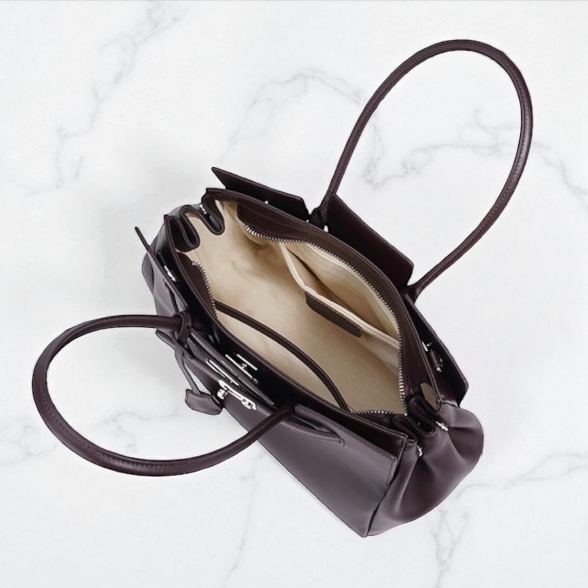 lv488 本革FBトートバッグ ブラウン|上質レザー×収納力抜群 ルビリア