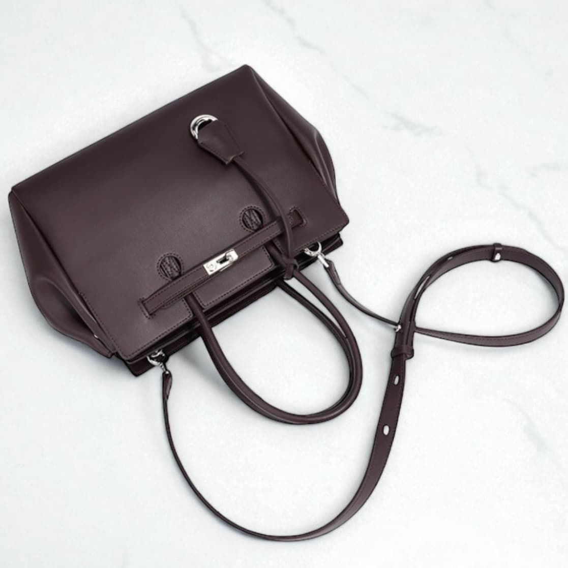 lv488 本革FBトートバッグ ブラウン|上質レザー×収納力抜群 ルビリア
