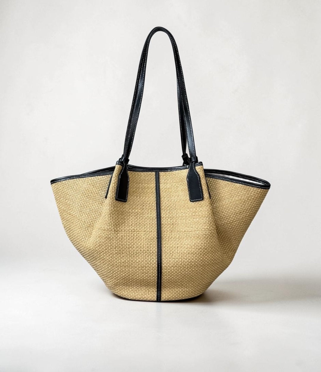 599牛革コンビラージカゴトート