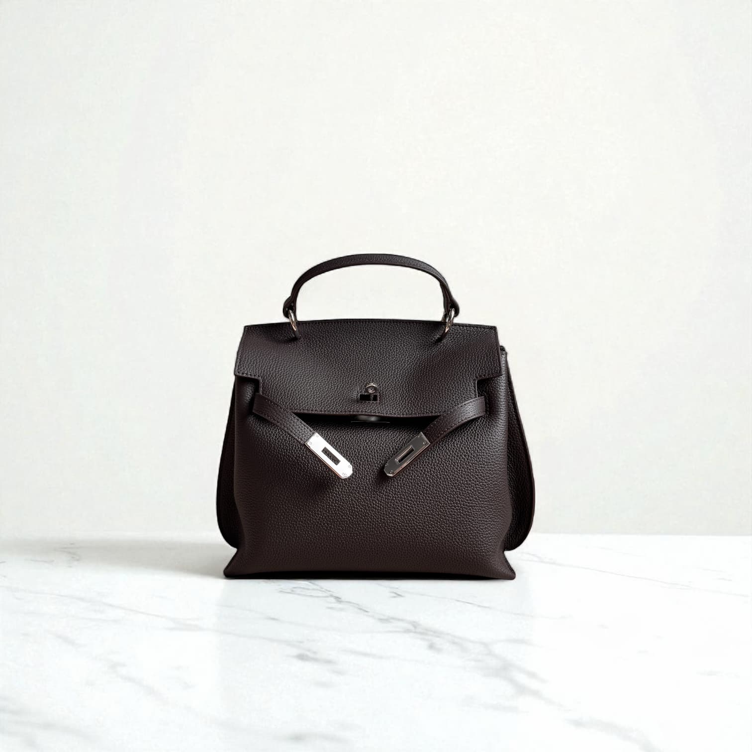 441 牛革フラップベルトバッグ/S