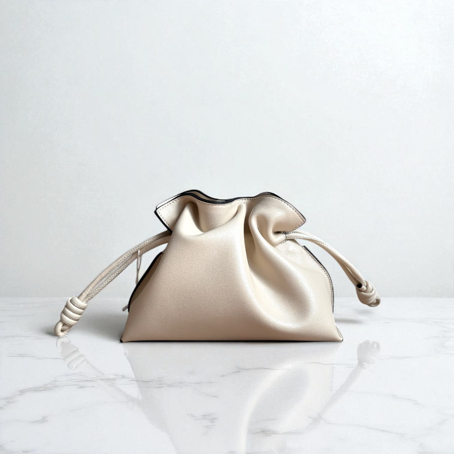 250 牛革巾着NATバッグ/ S