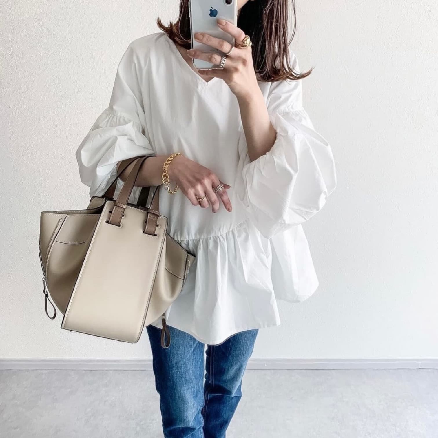 139 本革ハンモックバッグ ベージュ 通勤・休日兼用 3WAY仕様 立体フォルム ルビリア