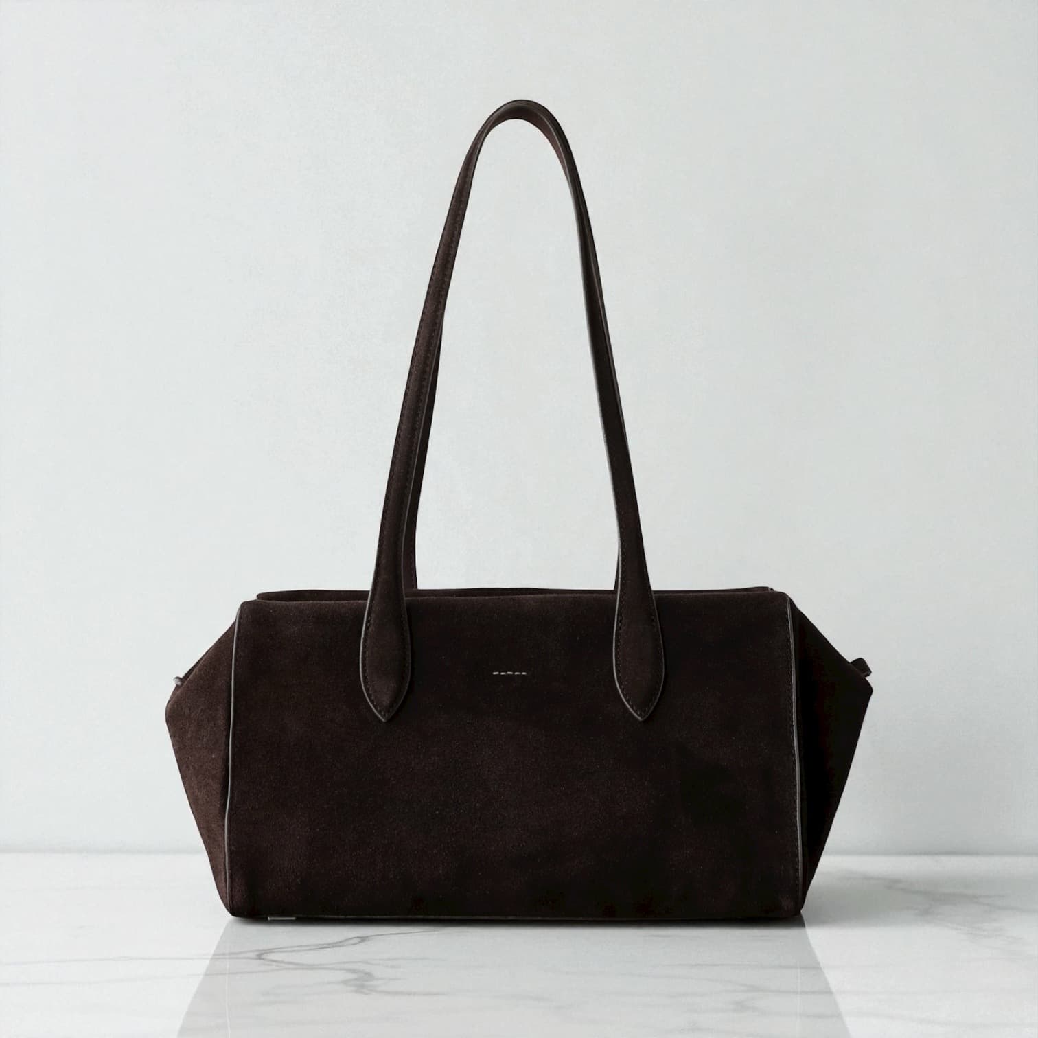 528 牛革スウェードソフトボストンバッグ