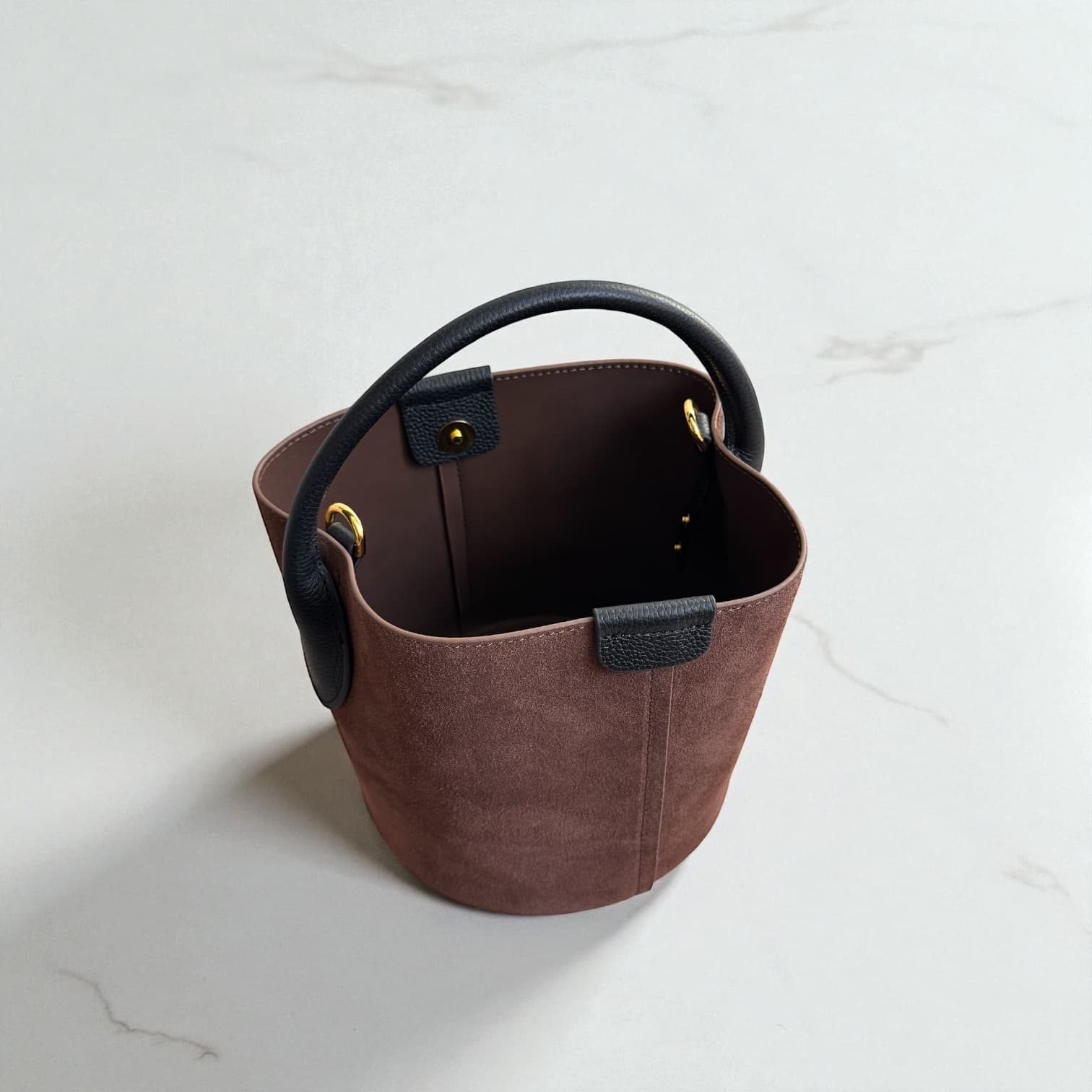 331 牛革TOP’H’バケツバッグ