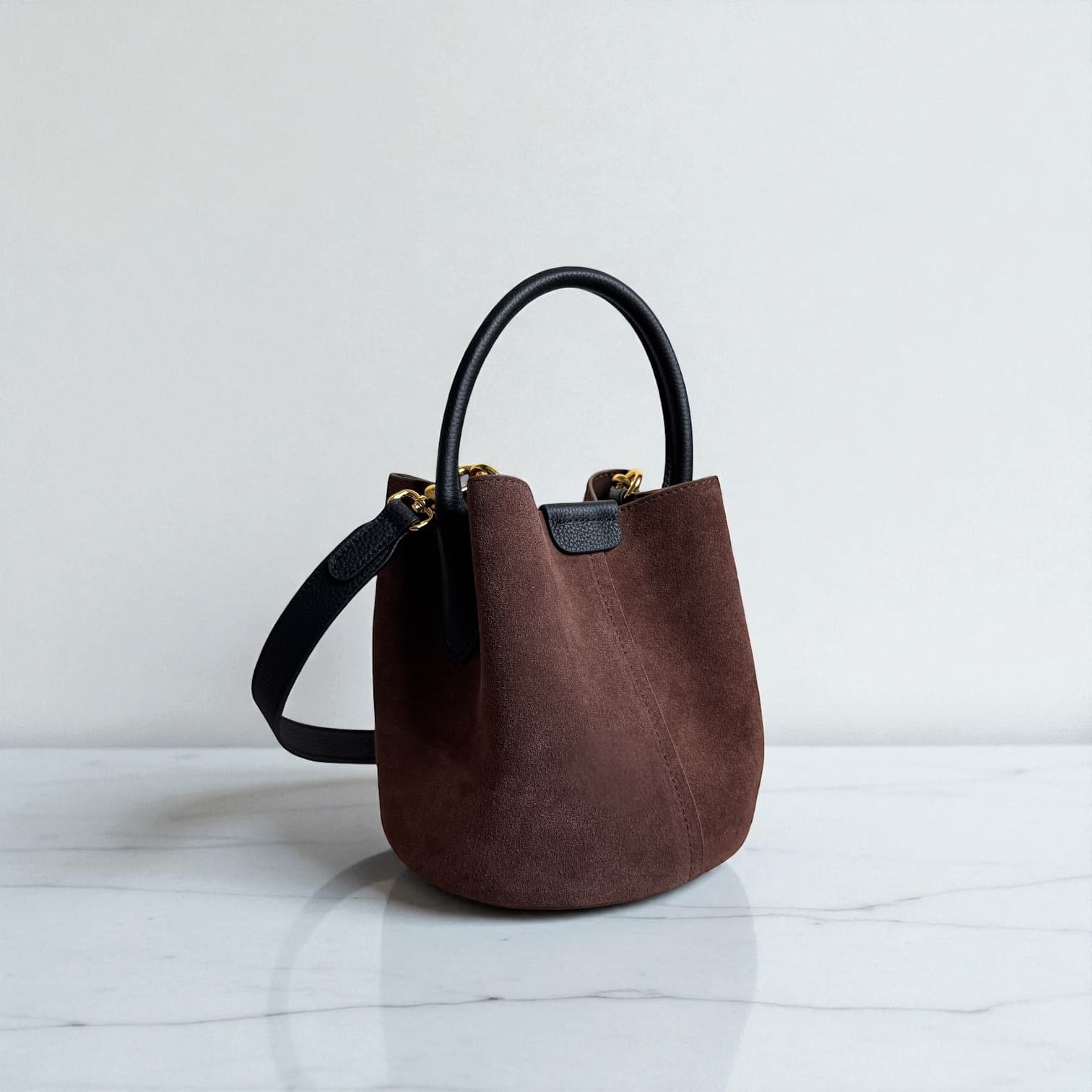 331 牛革TOP’H’バケツバッグ
