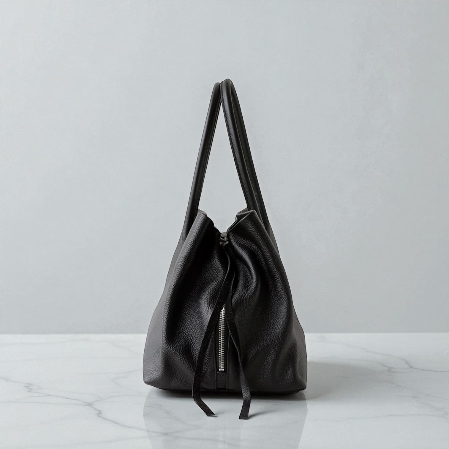 531 本革BLNトートバッグ ブラック|A4対応大容量トート ルビリア