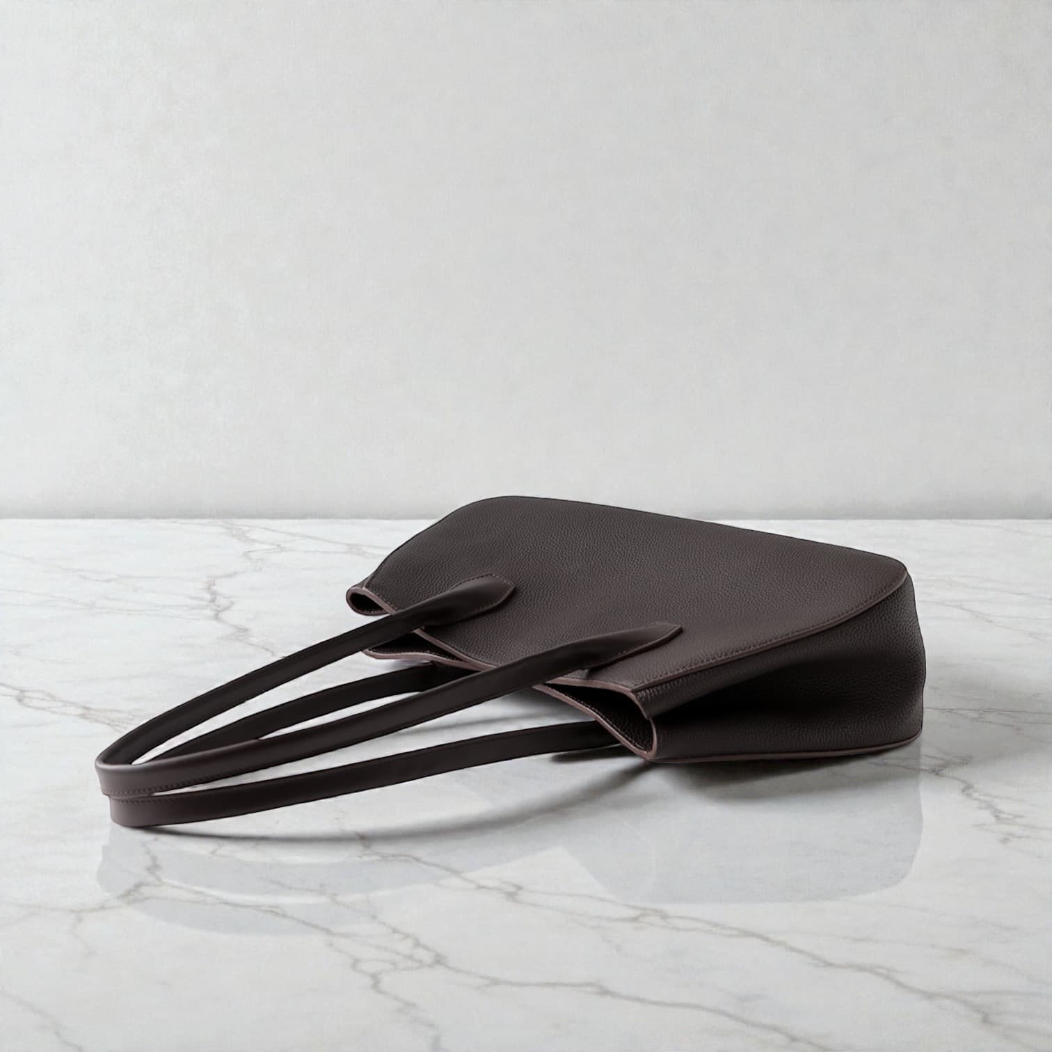 546 本革LHセレモニーバッグ ブラウン|卒入学・冠婚葬祭などフォーマルなシーンに上品対応 ルビリア