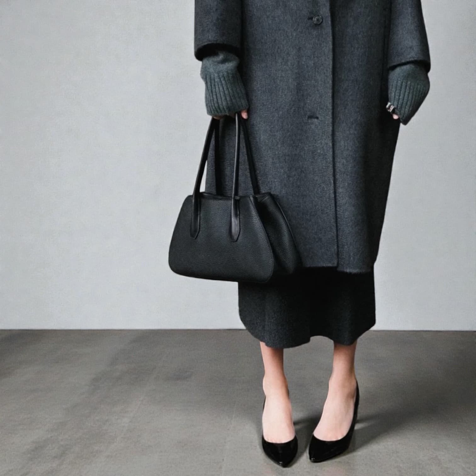 546 本革LHセレモニーバッグ ブラック|卒入学・冠婚葬祭などフォーマルなシーンに上品対応 ルビリア