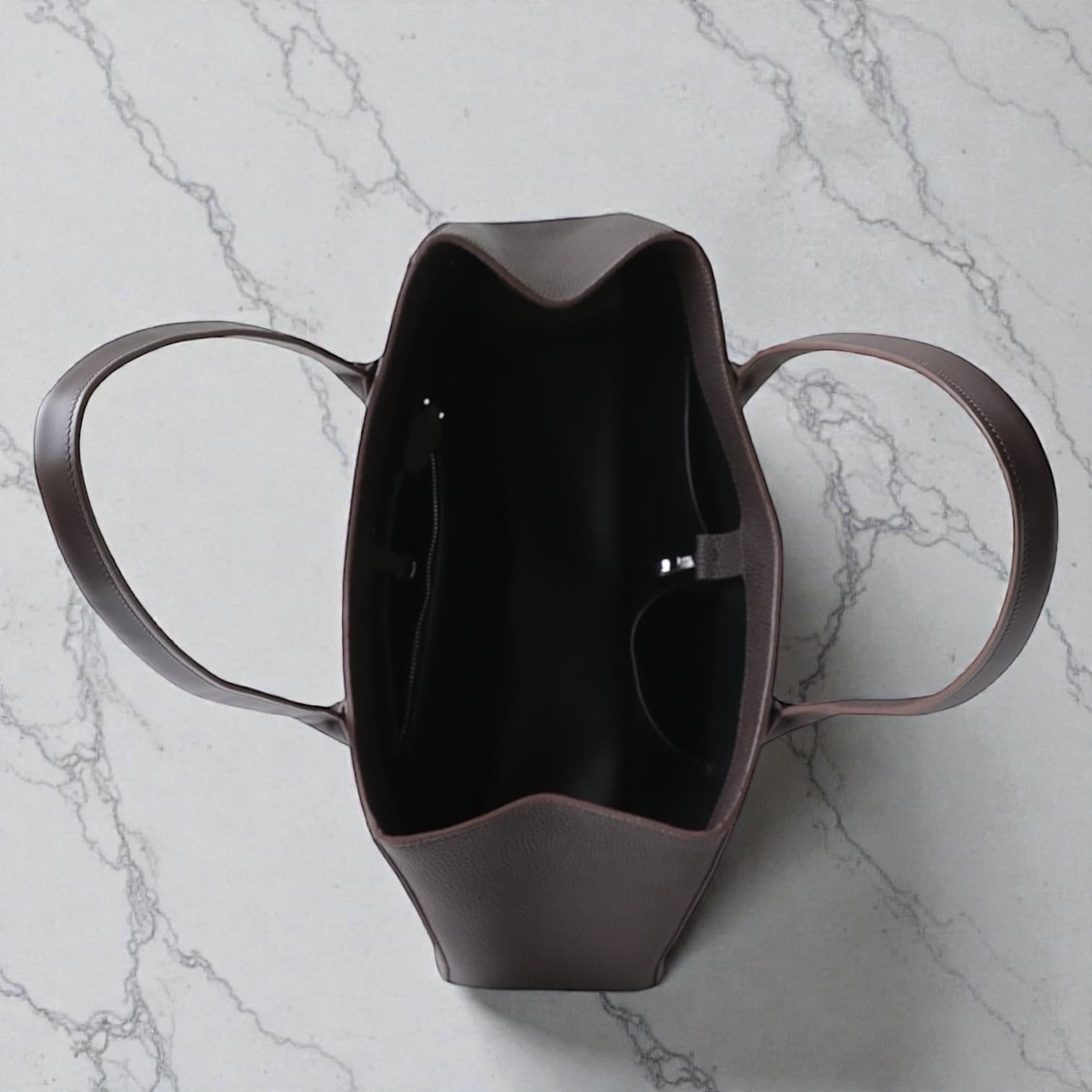 546 本革LHセレモニーバッグ ブラウン|卒入学・冠婚葬祭などフォーマルなシーンに上品対応 ルビリア