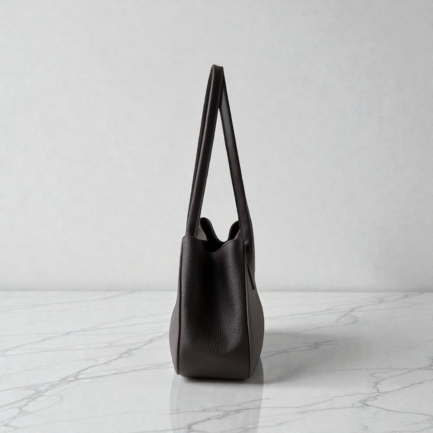 546 本革LHセレモニーバッグ ブラウン|卒入学・冠婚葬祭などフォーマルなシーンに上品対応 ルビリア