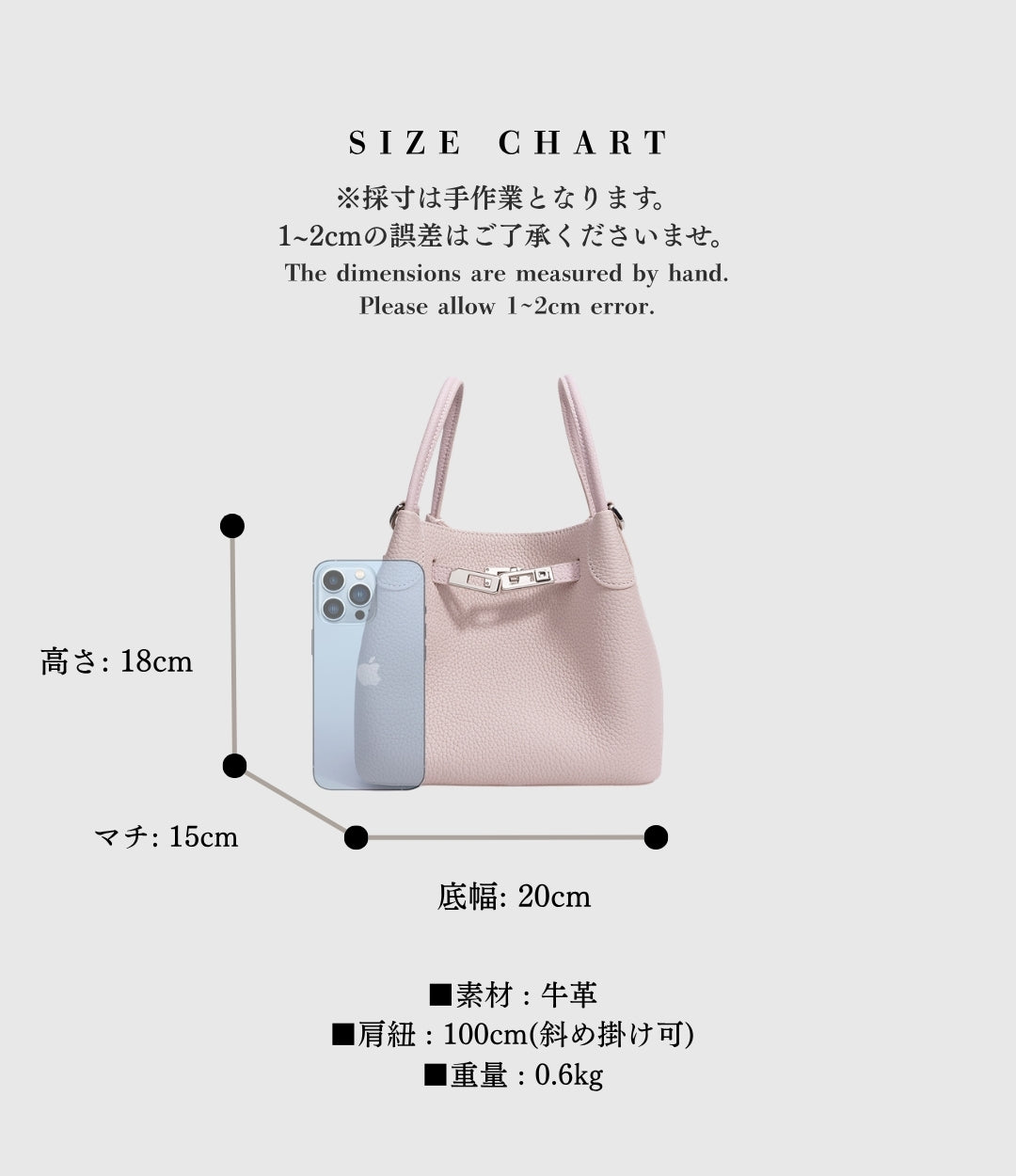 617牛革VTHベルトバッグ