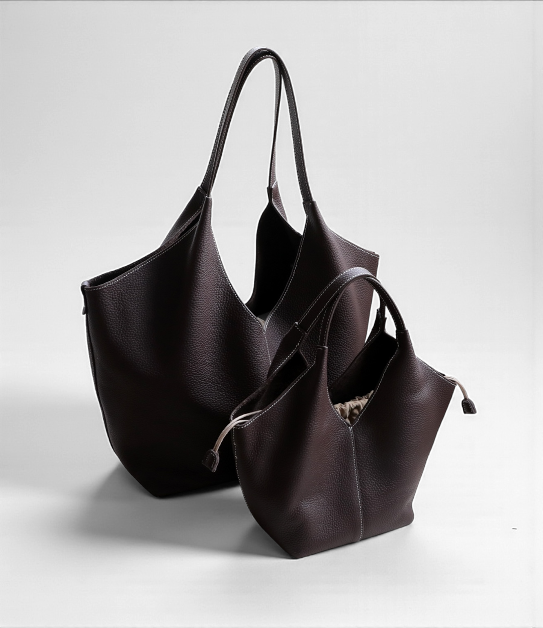 本革ショッパートートバッグ｜MOCHA | 上質レザー×軽量×2WAY｜即納・返品無料【LUVILIA公式】