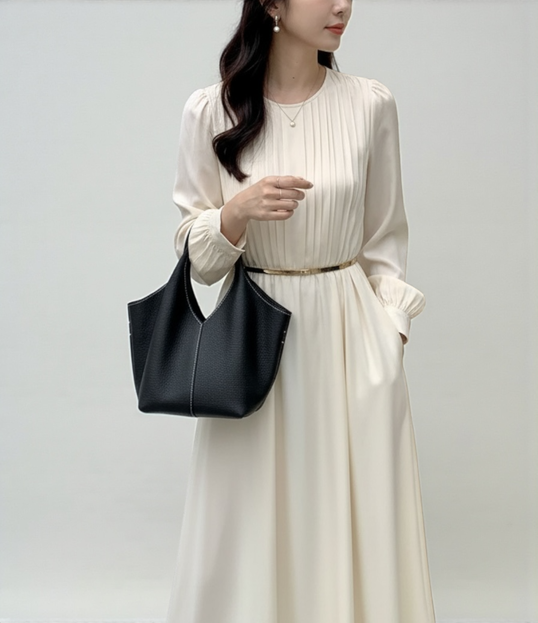 本革ショッパートートバッグ｜BLACK | 上質レザー×軽量×2WAY｜即納・返品無料【LUVILIA公式】