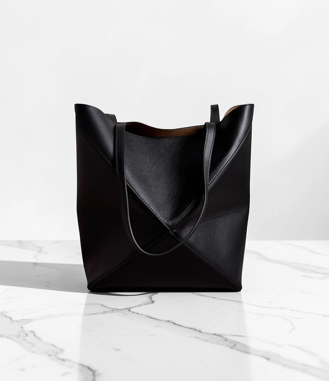 412 牛革パズルトートバッグ/M