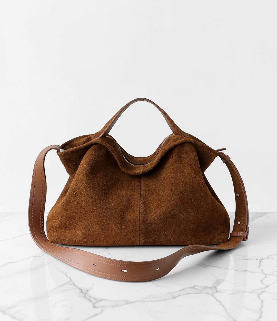 493牛革SU TOPハンドルバッグ