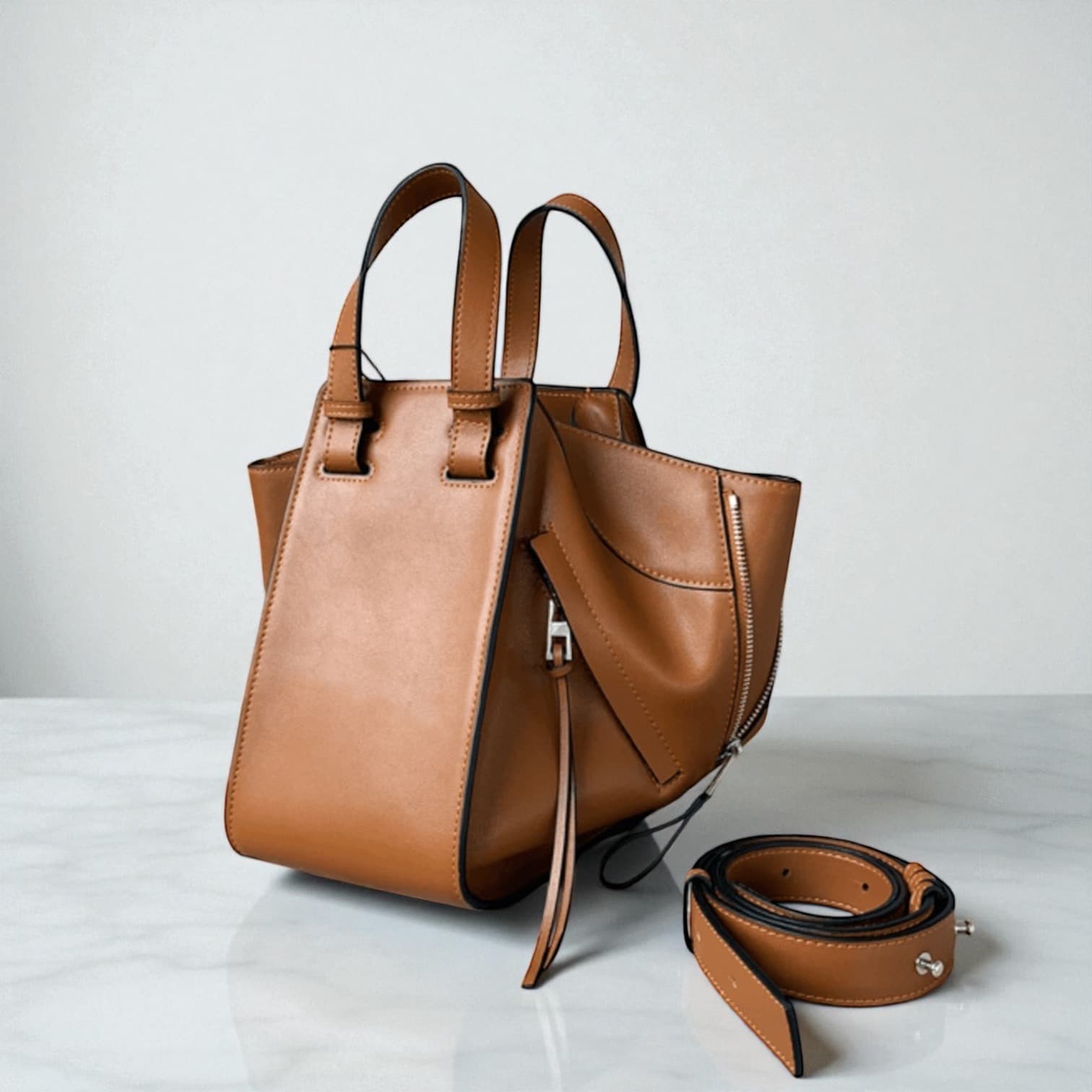 139 牛革ハンモックバッグ