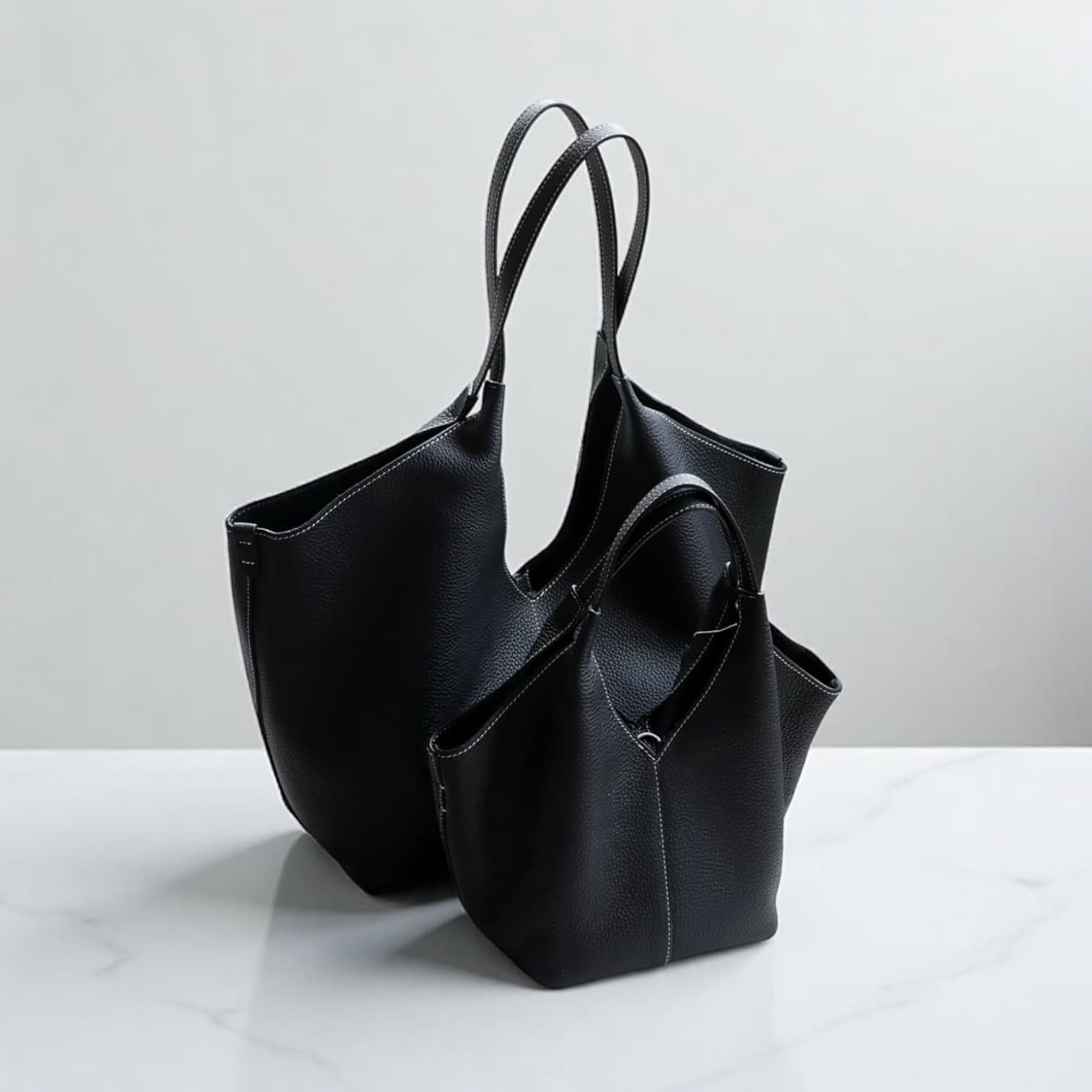 504 牛革ショッパートートバッグ/S