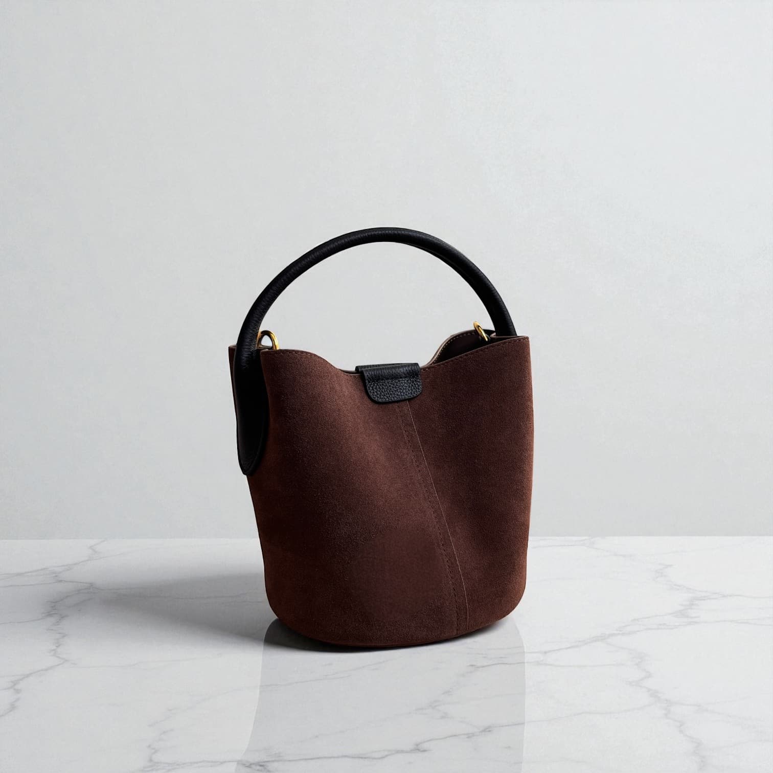 331 牛革TOP’H’バケツバッグ