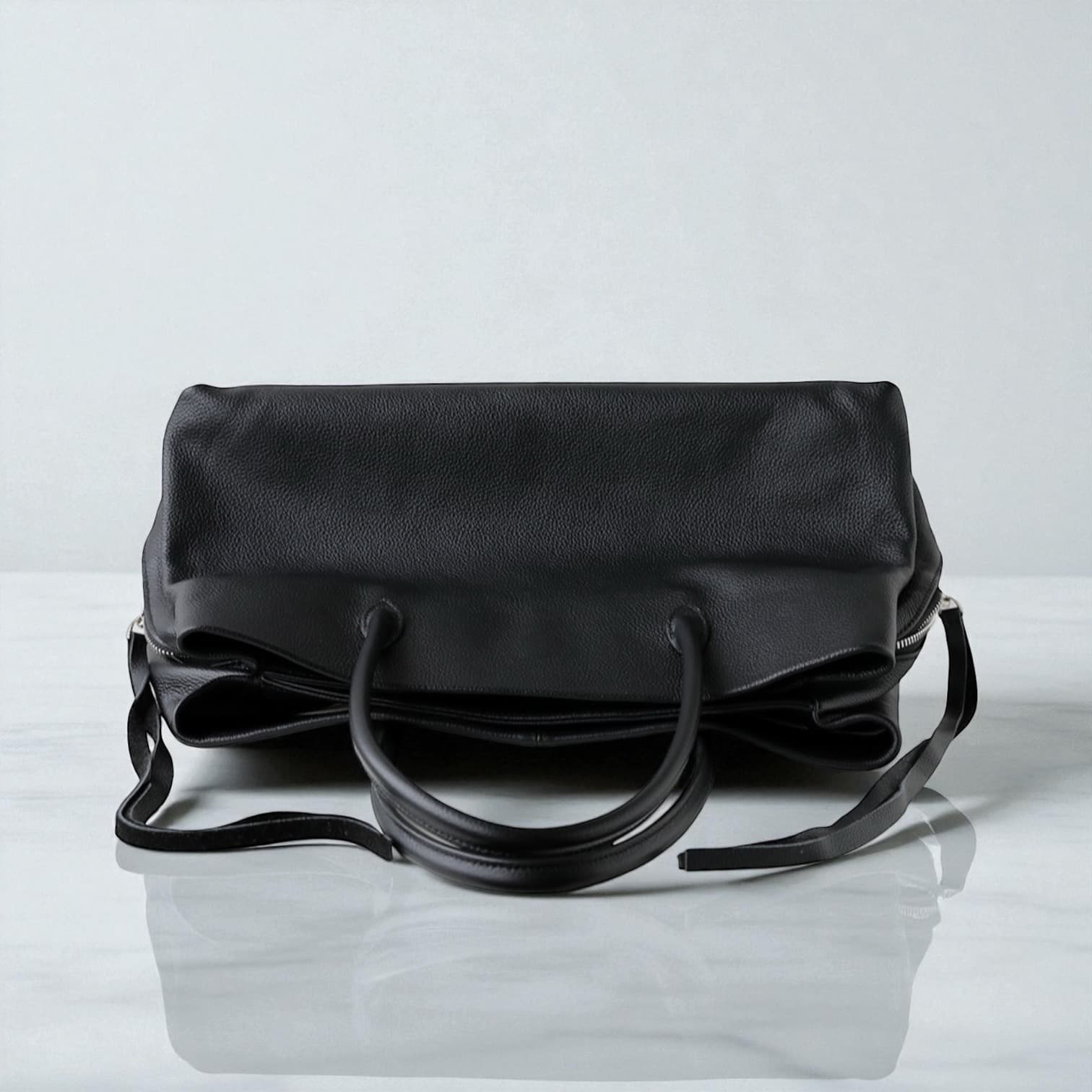 531 本革BLNトートバッグ　ブラック｜A4対応大容量トート　ルビリア