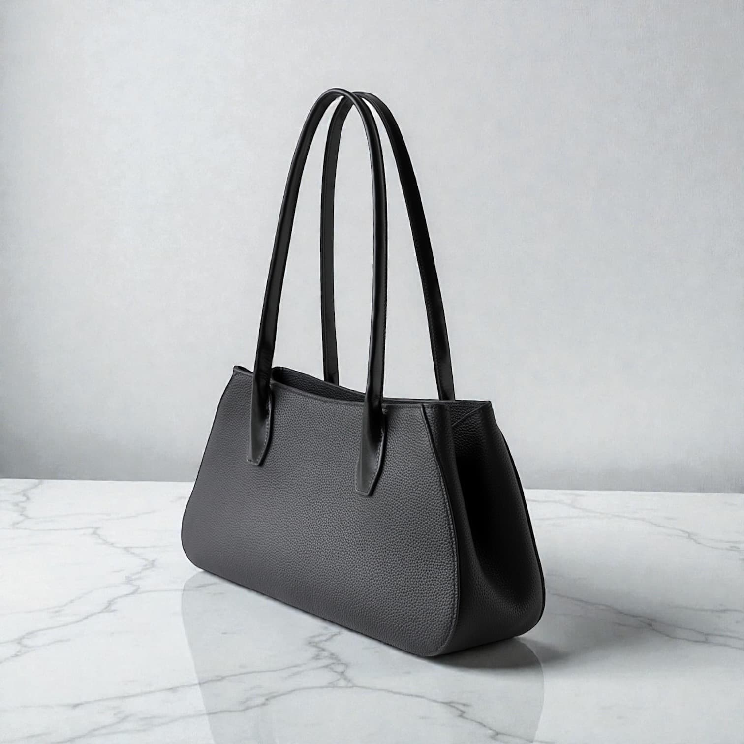 546 本革LHセレモニーバッグ ブラック｜卒入学・冠婚葬祭などフォーマルなシーンに上品対応　ルビリア