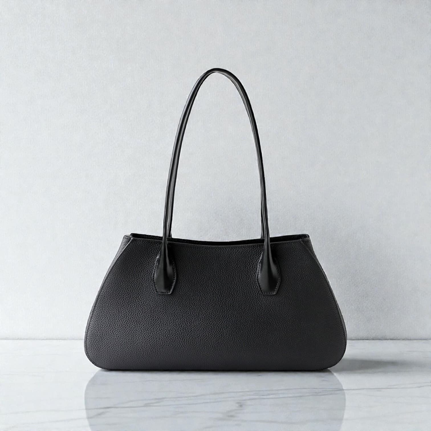 546 本革LHセレモニーバッグ ブラック｜卒入学・冠婚葬祭などフォーマルなシーンに上品対応　ルビリア