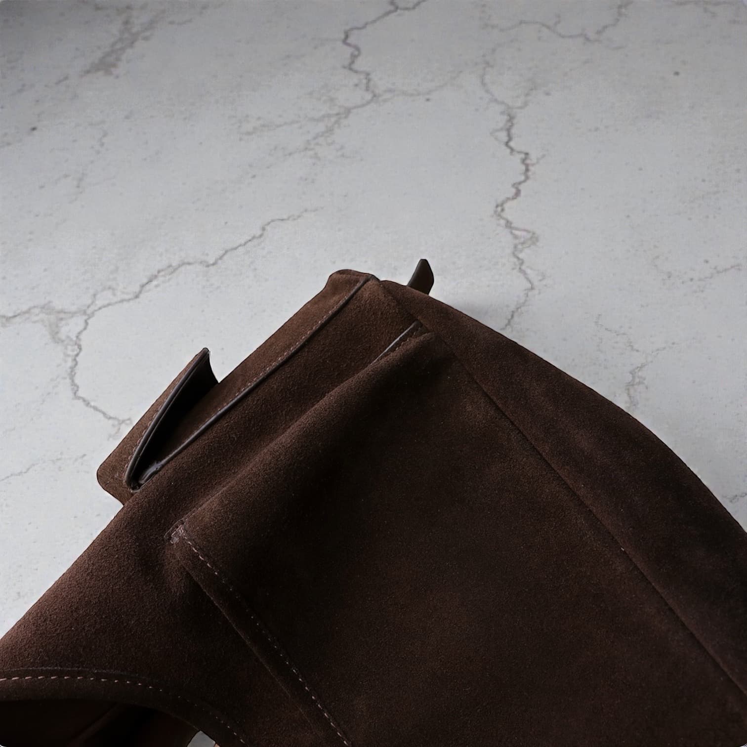 554 本革MPトライアングルバッグ　ブラウン｜多ポケットで出し入れしやすいワンハンドル　ルビリア