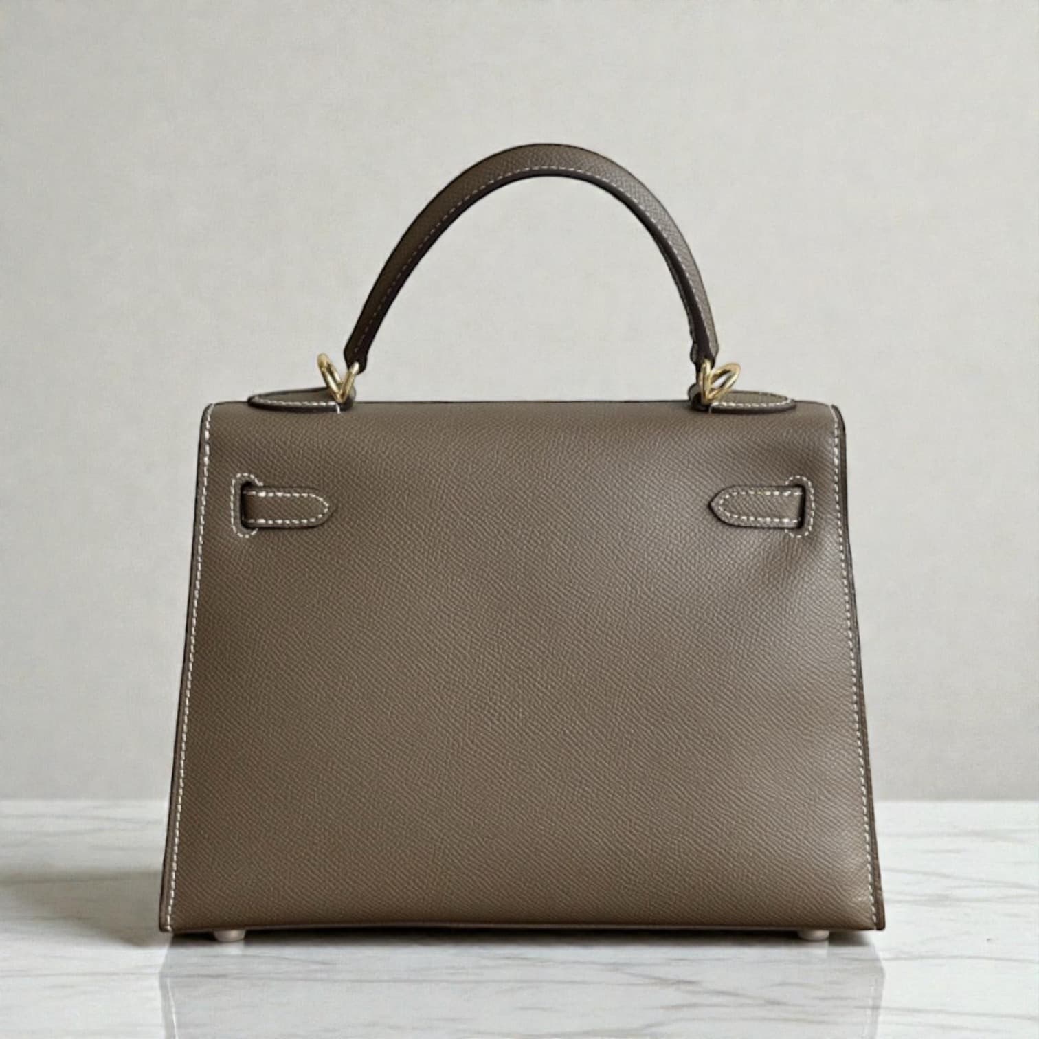 562本革FBフラップバッグ D.GRAY｜軽量0.5kgの上品セレモニーバッグ　卒園式・卒業式・入園式・入学式にもぴったり　ルビリア