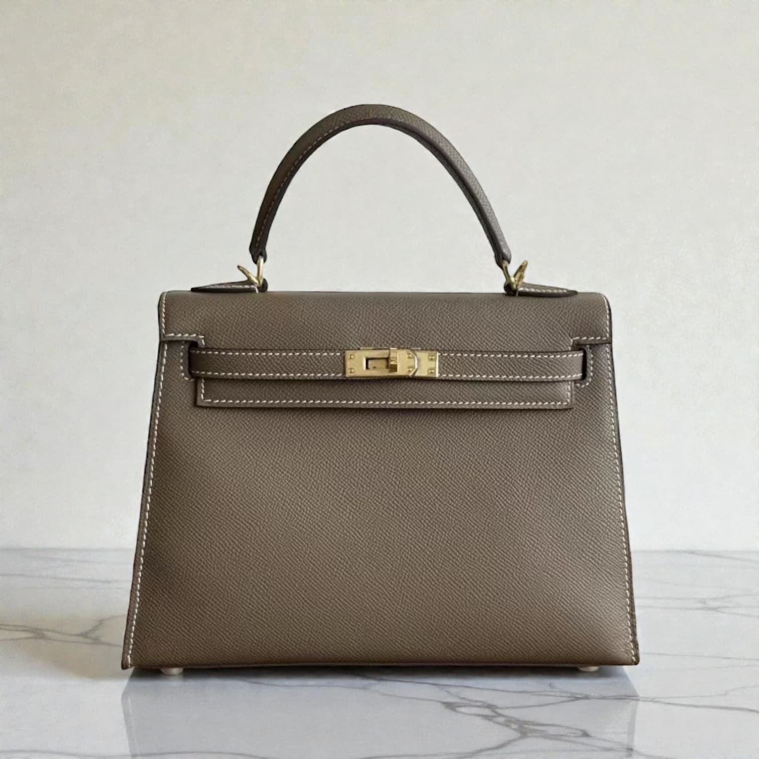 562本革FBフラップバッグ D.GRAY｜軽量0.5kgの上品セレモニーバッグ　卒園式・卒業式・入園式・入学式にもぴったり　ルビリア