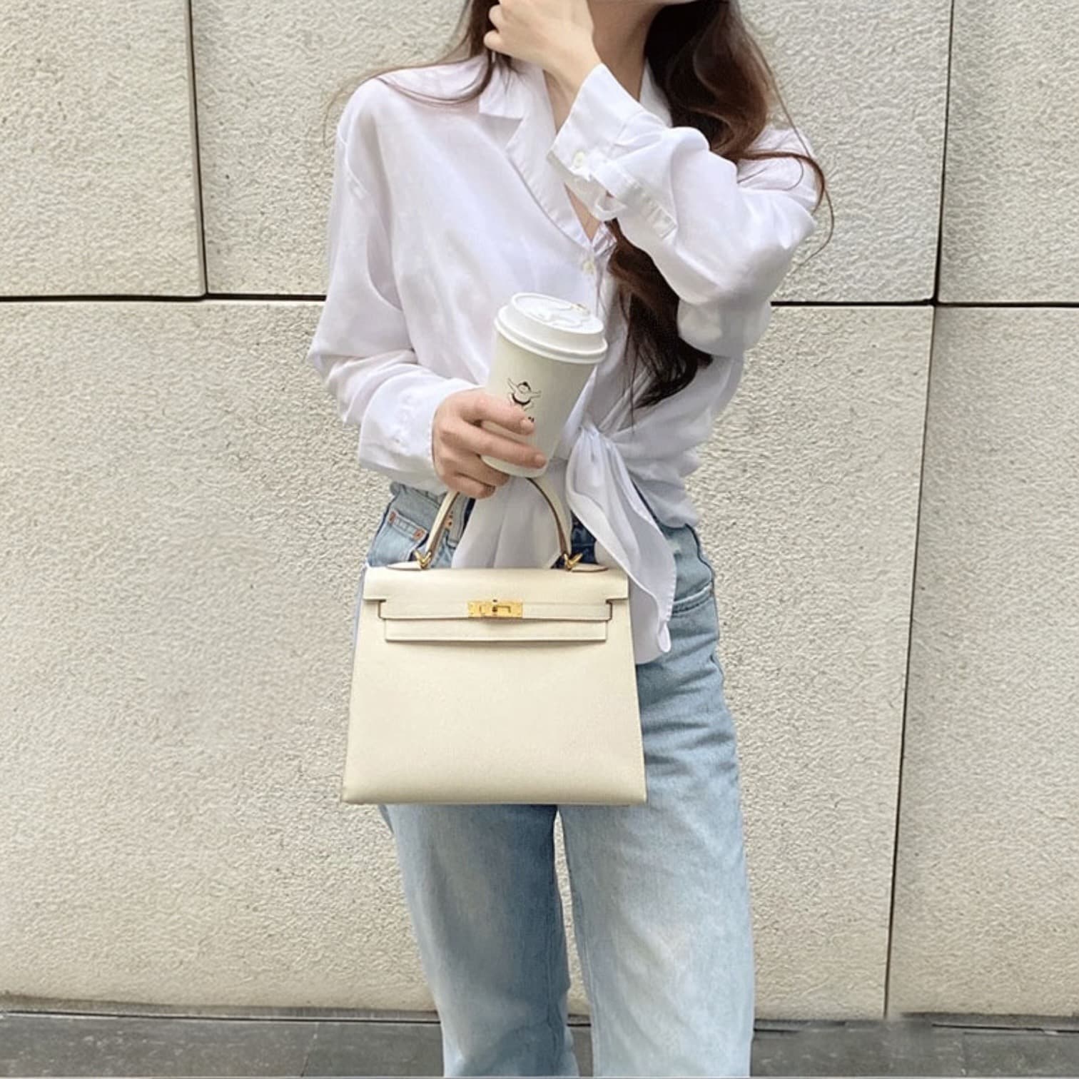 562本革FBフラップバッグ WHITE｜軽量0.5kgの上品セレモニーバッグ　卒園式・卒業式・入園式・入学式にもぴったり　ルビリア