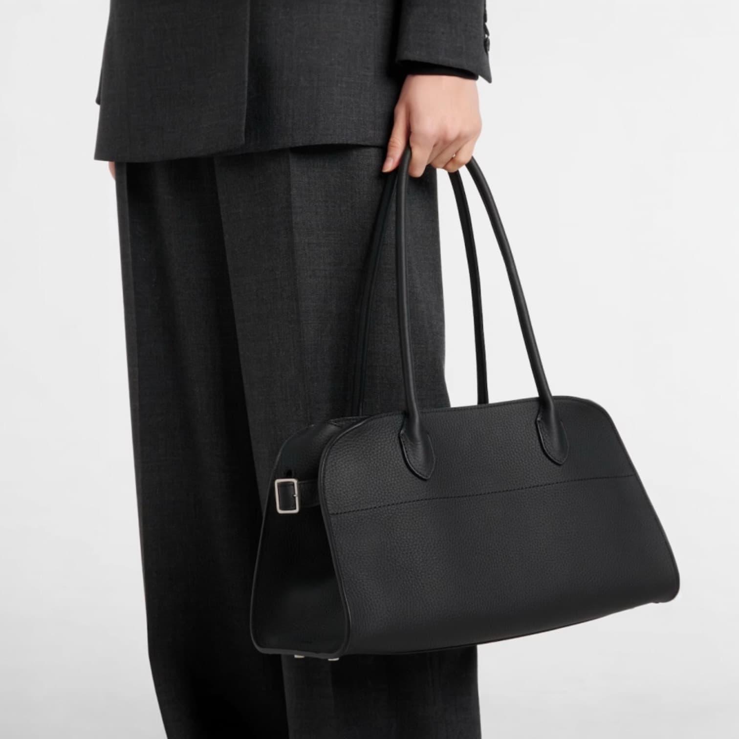 587 牛革E/Wロングハンドルバッグ