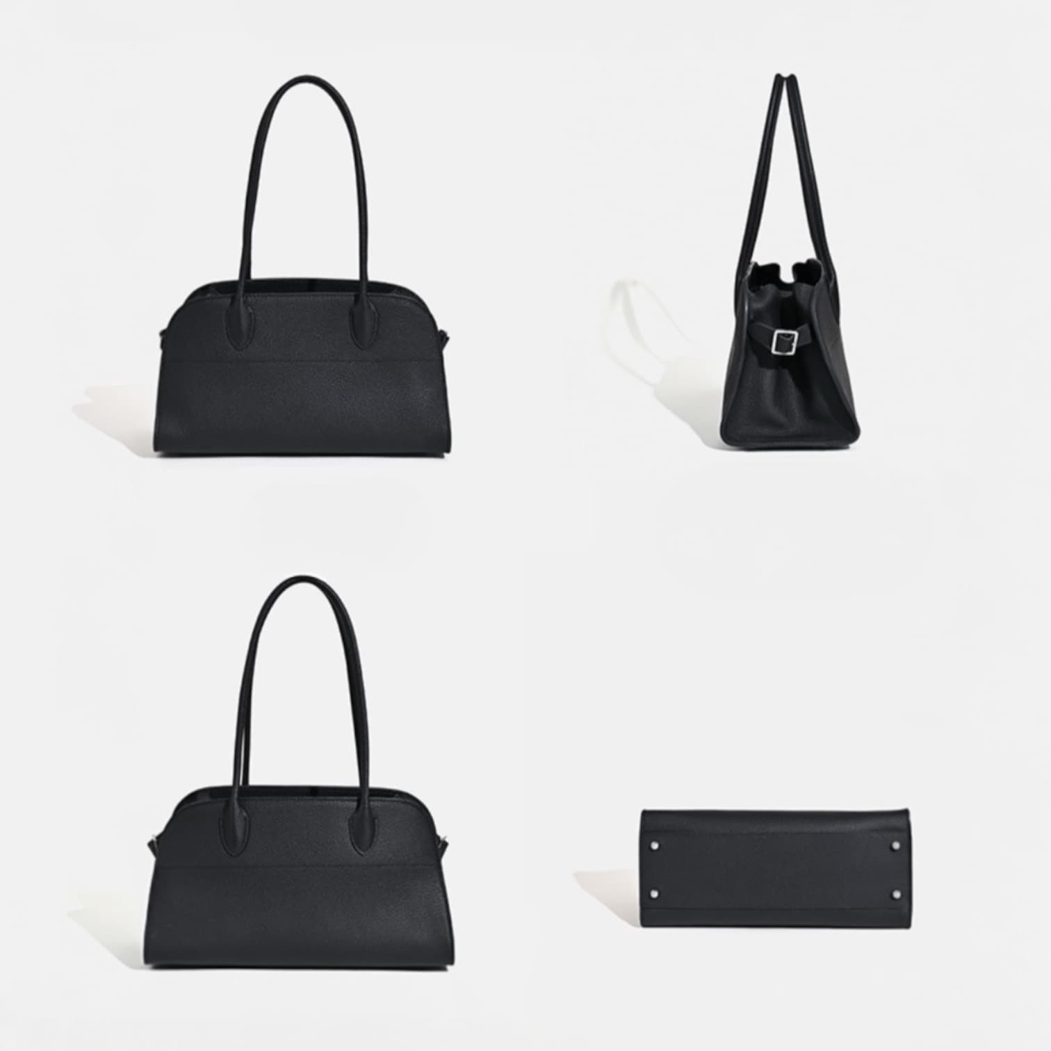 587 牛革E/Wロングハンドルバッグ