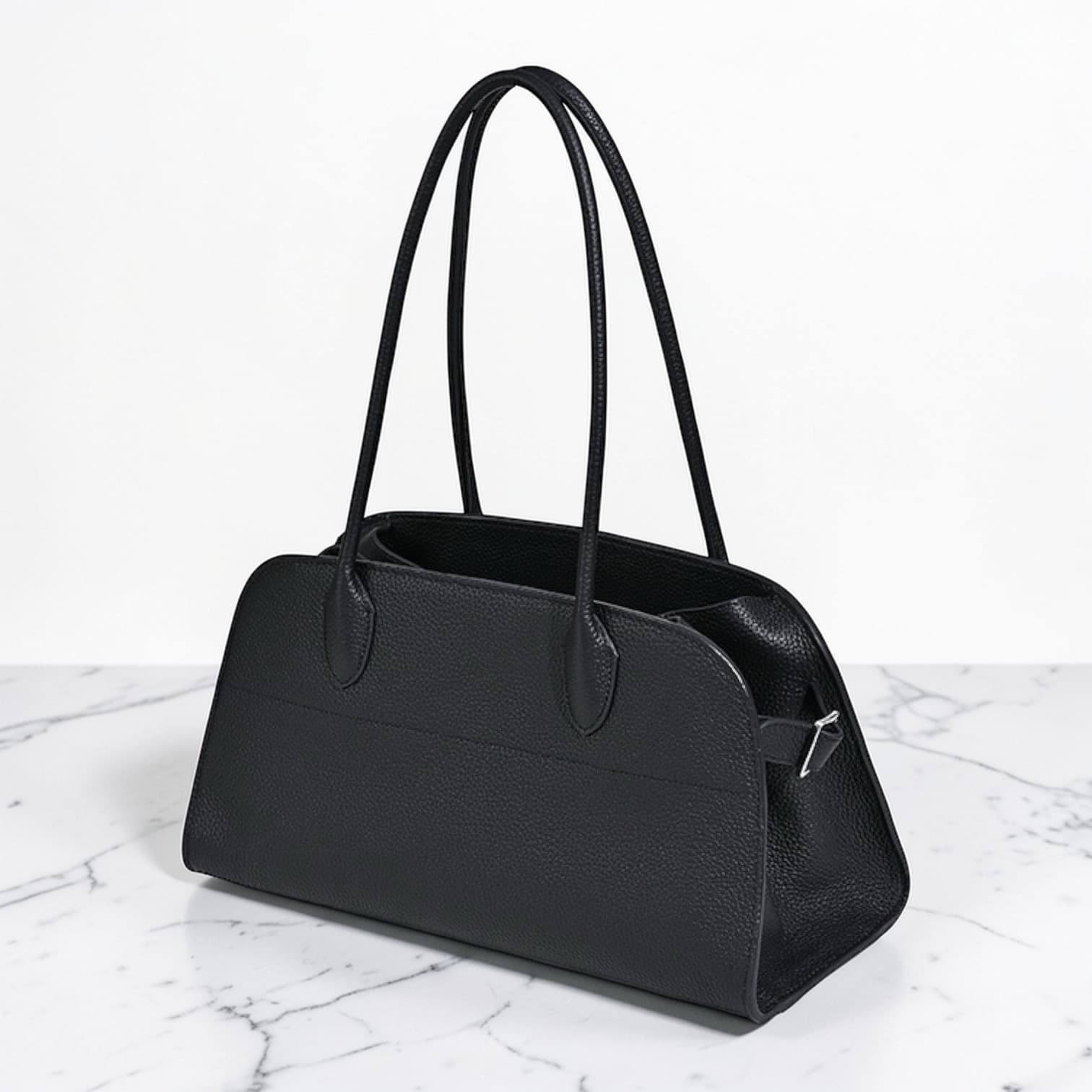 587 牛革E/Wロングハンドルバッグ