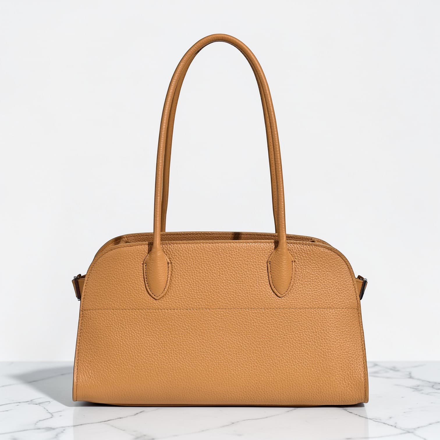 587 牛革E/Wロングハンドルバッグ