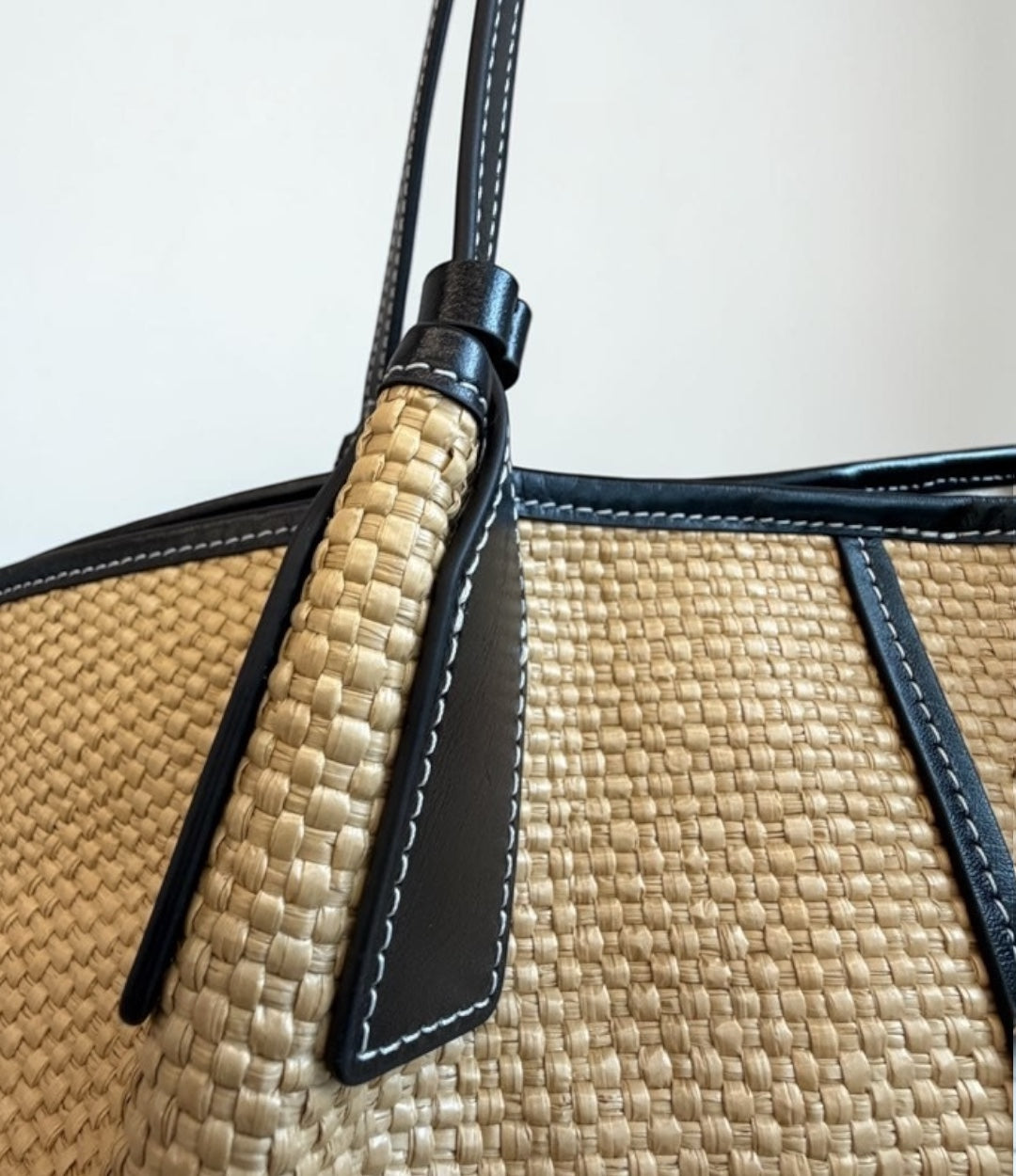 599牛革コンビラージカゴトート