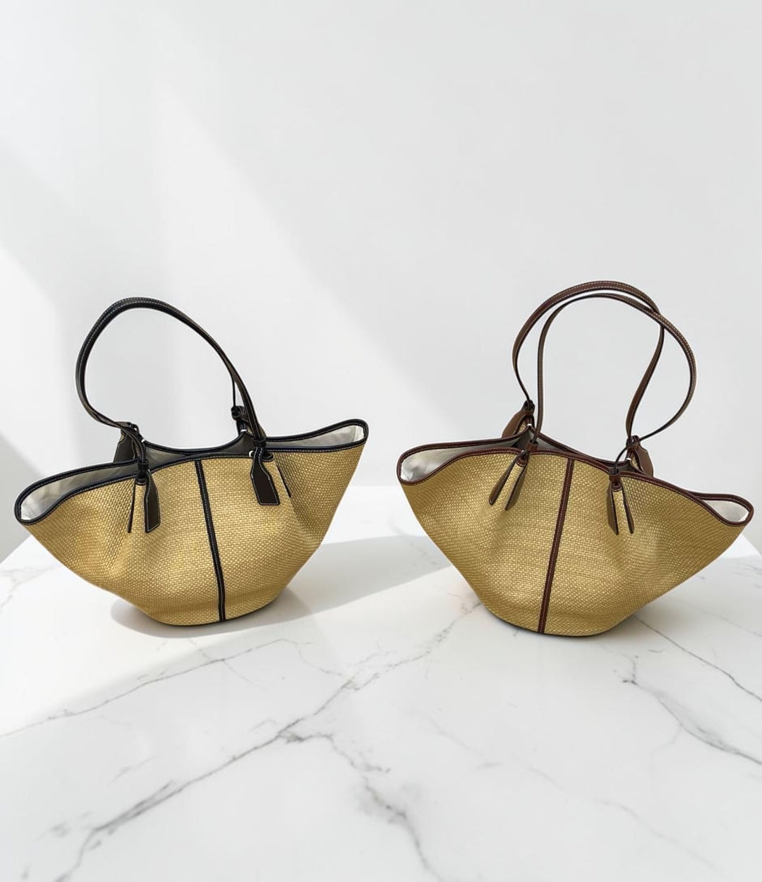 599牛革コンビラージカゴトート